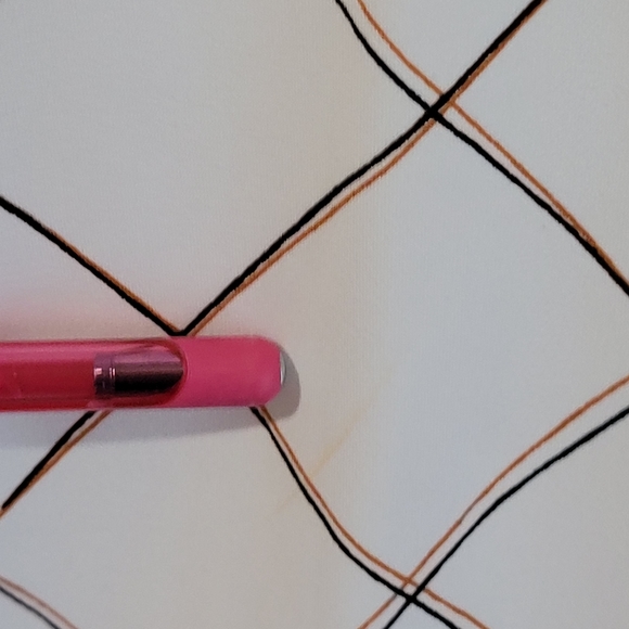 Liz Claiborne Blouse Women's Size PM White Check Short Sleeve Pullover Stretch - Picture 10 of 10